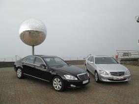 black mercedes s class prom car